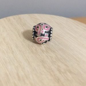 Pandora Pink Ribbon Charm